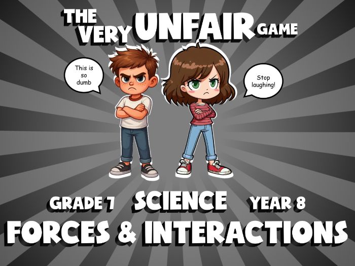 Forces & Interactions VERY UNFAIR GAME | No-Prep Year 8 Science Review Activity
