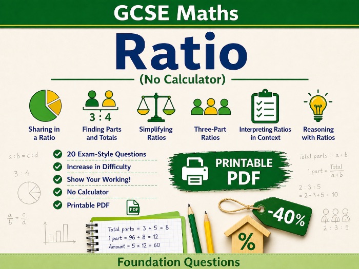 GCSE Ratio Word Problems Foundation