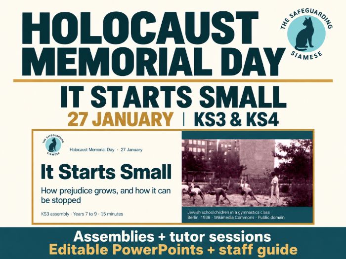 It Starts Small: Holocaust Memorial Day 2027 Assembly and Tutor Time Pack (KS3 and KS4)
