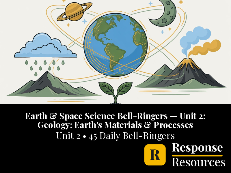 Earth & Space Science Bell Ringers Unit 2 - 45 Warm-Ups (6-8)