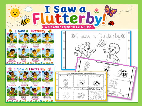 I saw a Flutterby! A Fun Action Rhyme