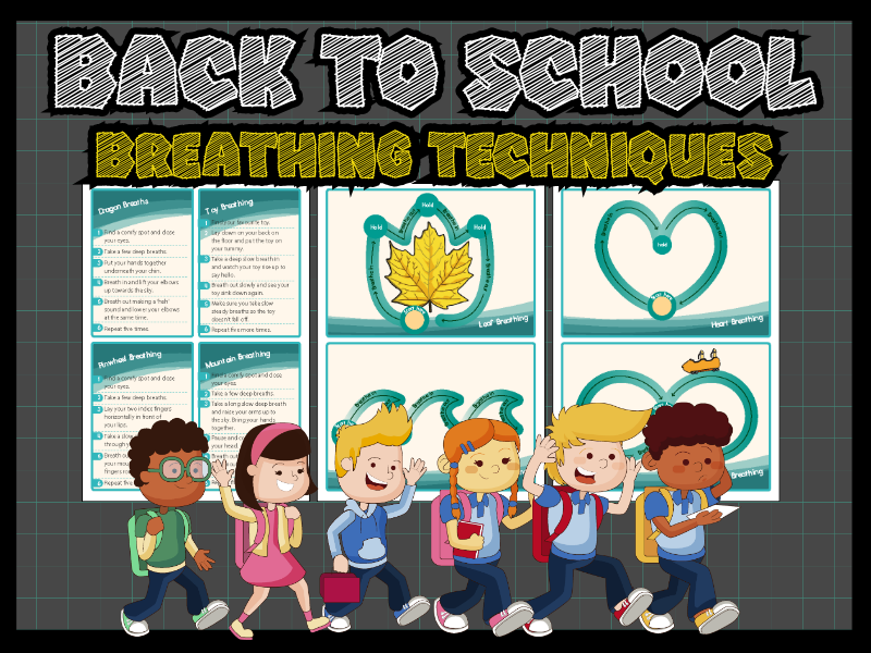 Mindfulness Breathing Exercises - Calming Activities with Visual Guides