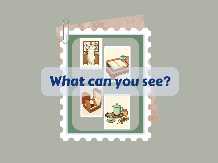 What Can You See? Chinese Style Flashcards | Writing Sheet