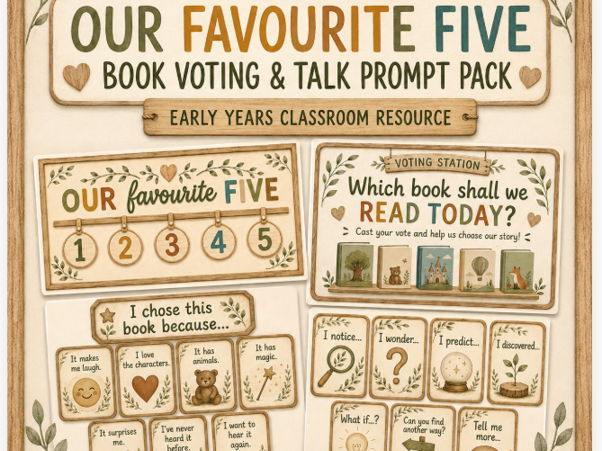 Reading Area - Book Nook display pack voting