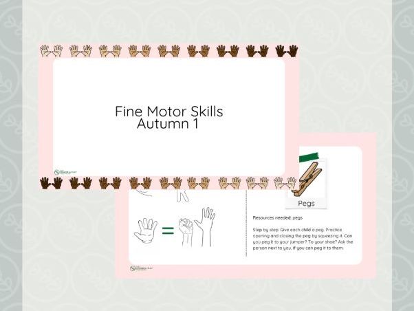 Fine Motor Skills Teaching Slides - Autumn 1