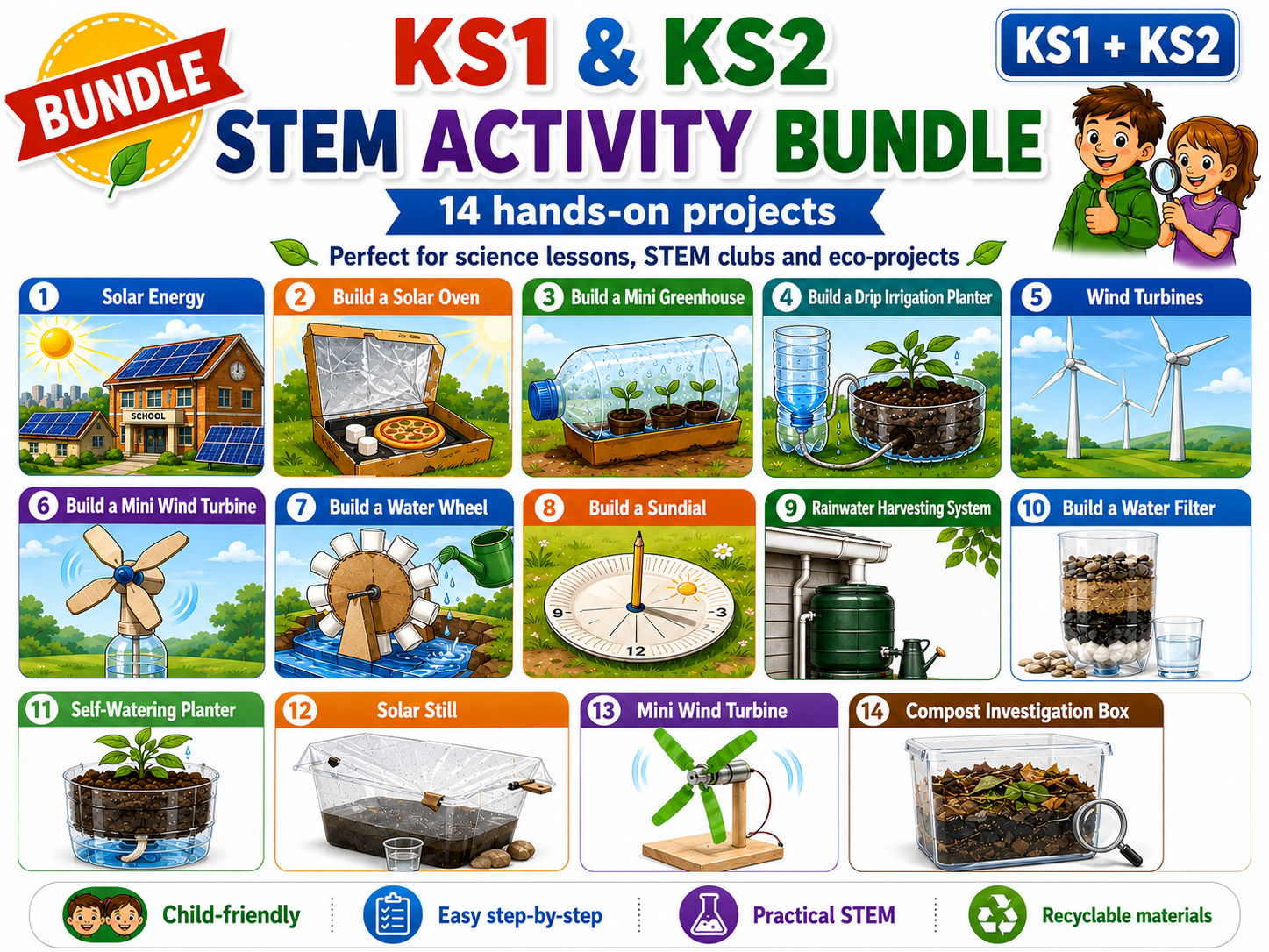 KS1 and KS2 STEM Activity Bundle