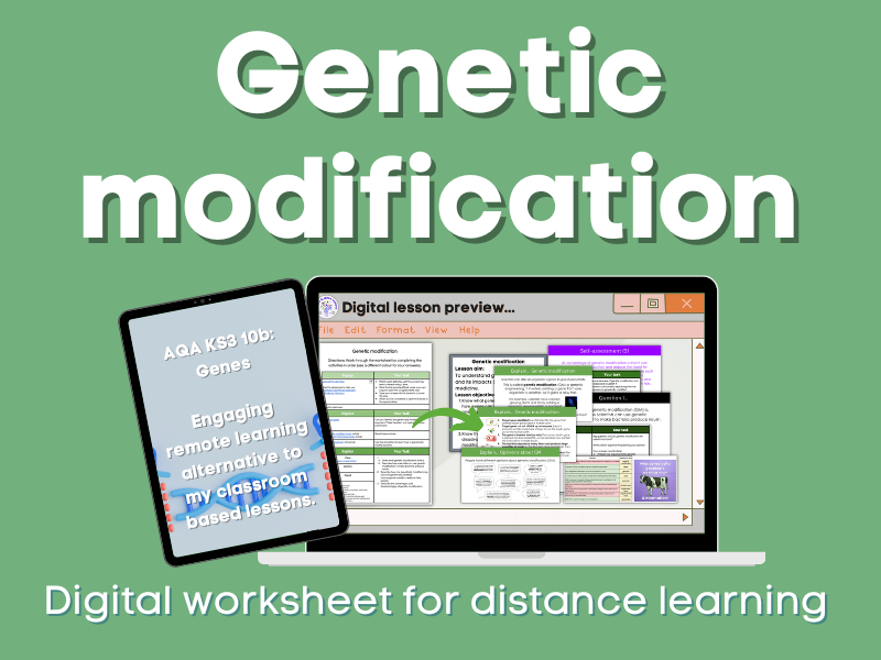 Genetic modification Distance learning