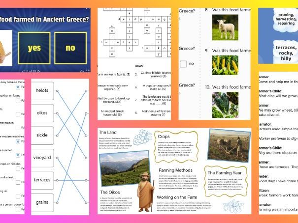 KS2 Ancient Greece - Farming: Resource Pack