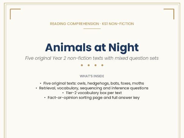 Year 2 Non-Fiction Comprehension