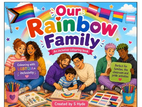 Our Rainbow Family | LGBTQIA+ Inclusive Colouring Book | 25 Pages