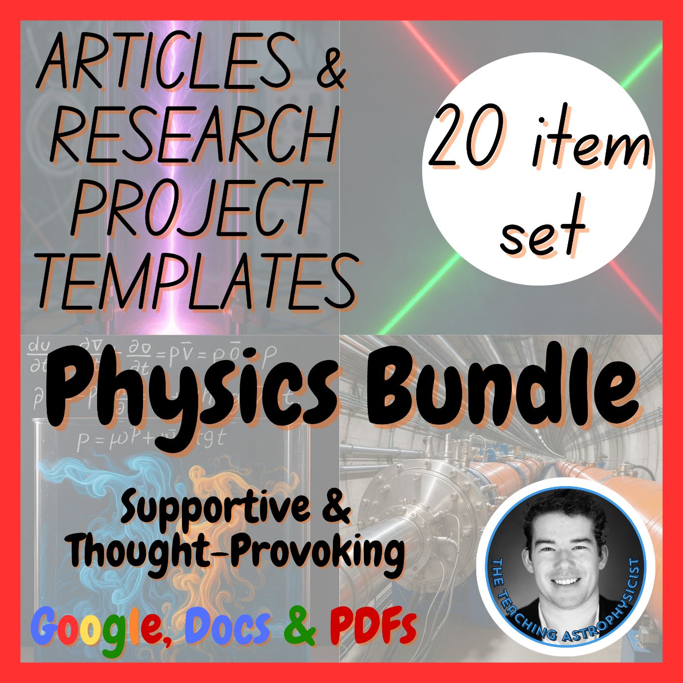 Physics | 10 Physical Science Reading Passages + 10 Research Project Templates