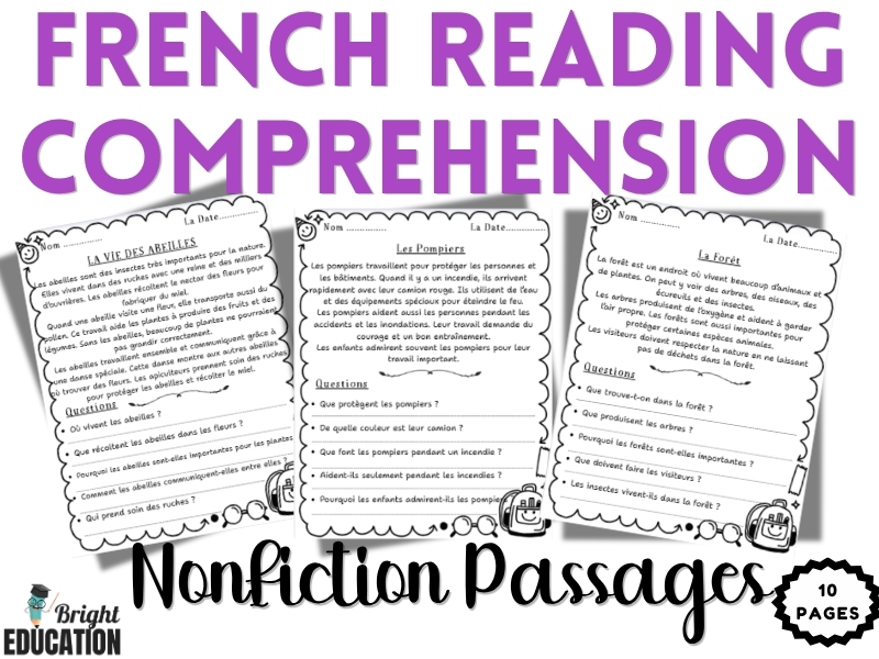 Spanish Text Reading Comprehension Nonfiction Passages for 2nd Grade