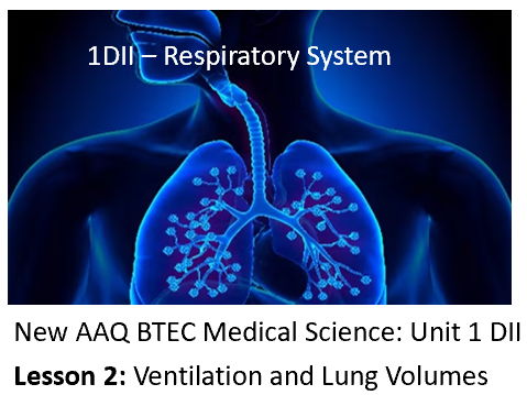 NEW: AAQ BTEC Medical Science Unit 1DII Respiratory System - Lesson 2 Ventilation