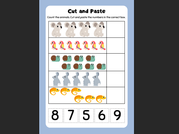 Animals Worksheets for Preschool