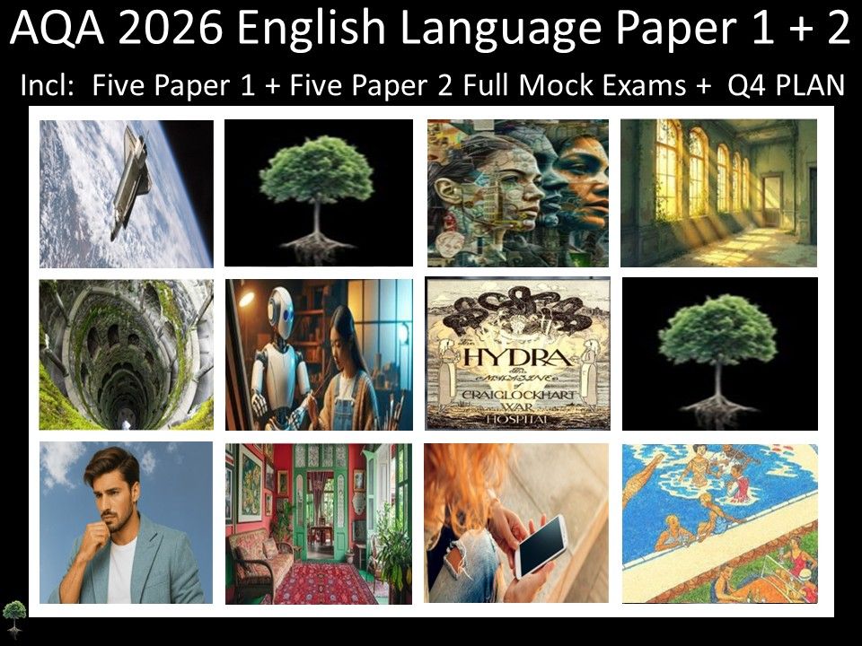 Ten AQA 2026 English Language Paper 1 + 2 Mocks | Q4 Plan