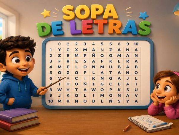 SOPA DE LETRAS COLORES
