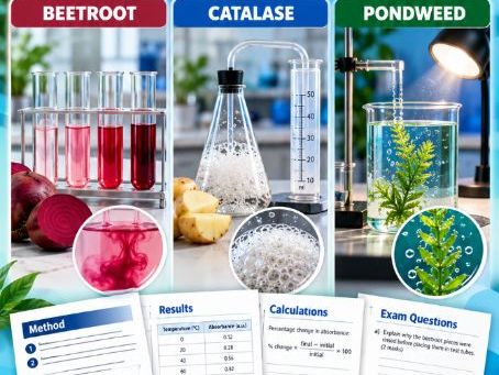 GCSE Biology Plant Practicals Bundle | Beetroot, Catalase & Pondweed | Printable Revision Workbook