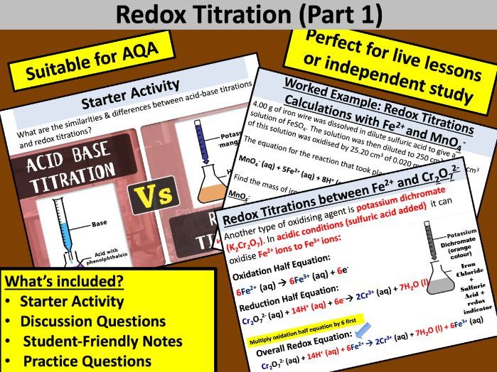 AQA Redox Titrations (Part 1)