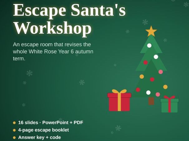 Escape Santa's Workshop (Christmas, Year 6)