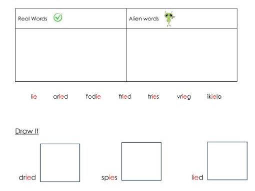 Phonics - ie sound worksheets - Resource bundle