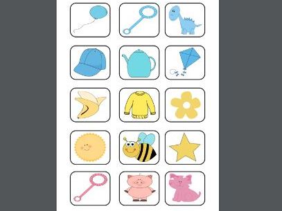 Colour sorting TEACCH activities