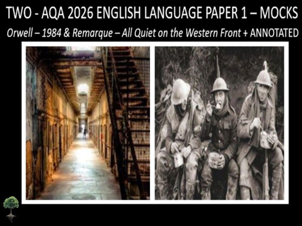 Two AQA 2026 English Language Paper 1 Mocks | ANNOTATED