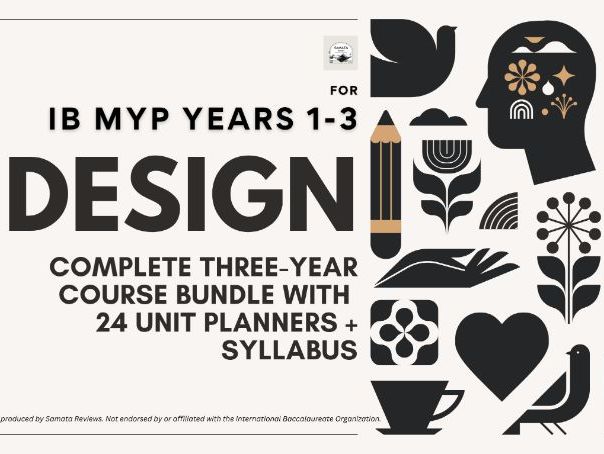 IB MYP Design Years 1–3 — Complete Course Bundle | 24 Unit Planners + Syllabus | Product Design
