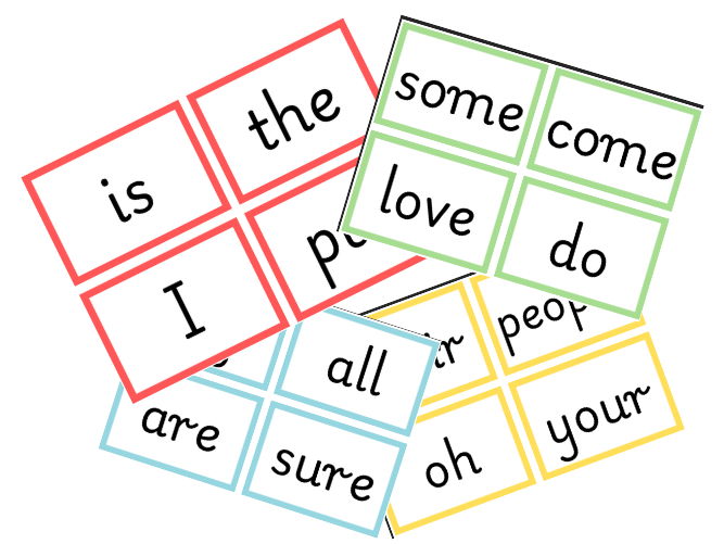 Tricky Word Cards