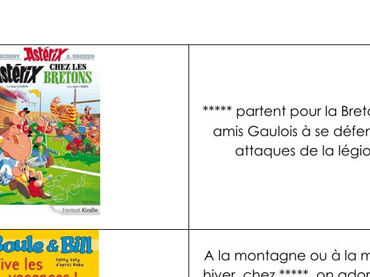 French - BD dominoes (comics)