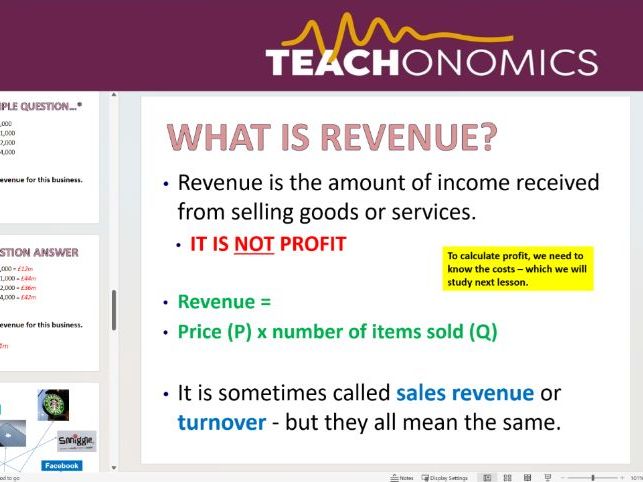 2. Revenue - Topic 1.3 - Edexcel GCSE Business - Theme 1