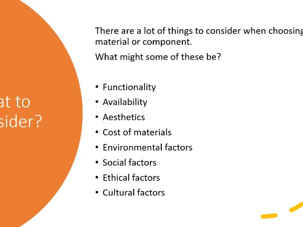 Selecting Materials AQA GCSE D&T 9-1