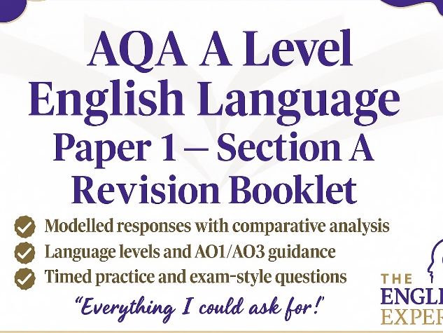 AQA A Level English Language Paper 1 – Section A Revision Booklet