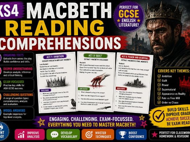 KS4 - Macbeth Reading Comprehensions