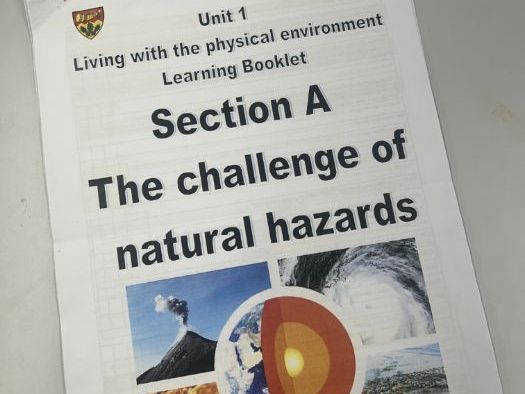 GCSE Natural Hazards Learning Booklet for the AQA Exam Board
