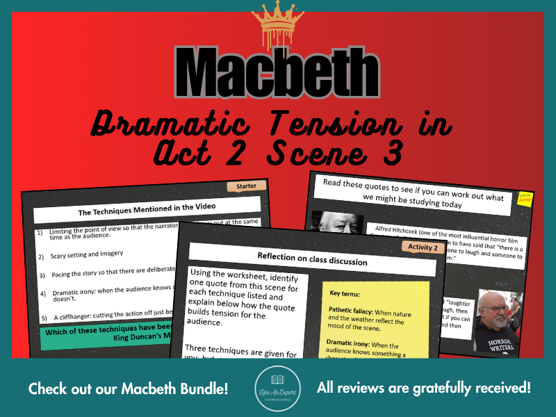 Macbeth Act 2, Scene 3: Tension-Building Lesson