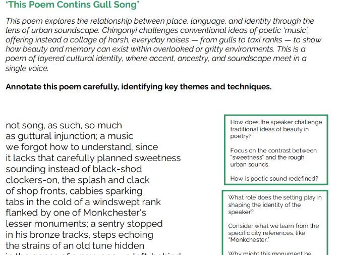 Kayo Chingonyi Poetry-Study Guide