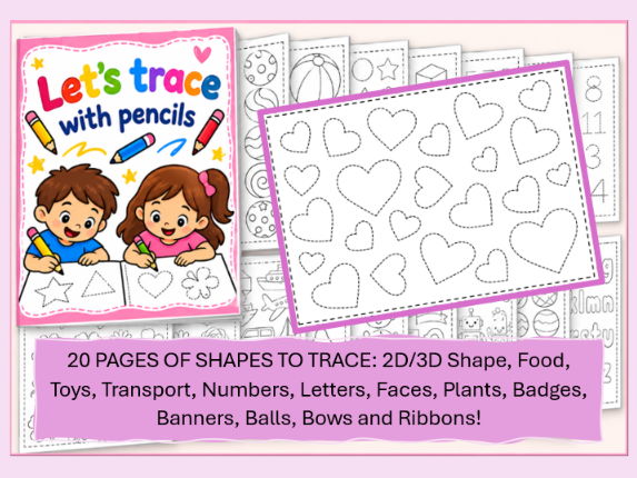 Let's Trace with Pencils 20 Sheets
