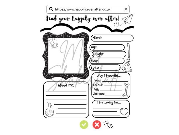 Spooky Villain Dating Profile Writing Project