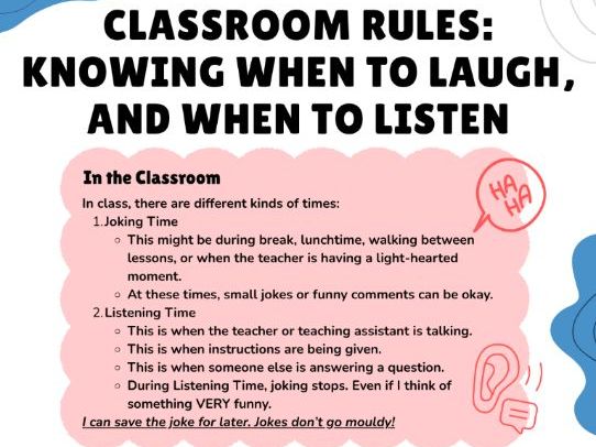 Classroom Rules - (3 page pdf)