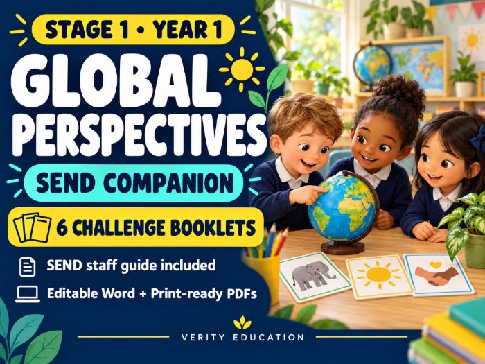 Global Perspectives Stage 1 — SEND Companion (All 6 Challenges)