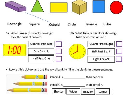 Functional Skills Baseline Assessments Bundle (Maths Entry Level 1 - 3) With Answer Sheets