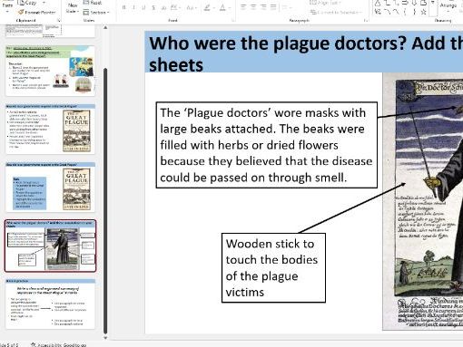 OCR B GCSE people's health lesson 4-local responses and reactions to Great Plague