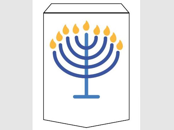 9 Page - Hannukah Themed Colourful Bunting