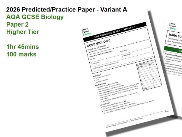 AQA GCSE Biology Paper 2 Higher Tier Predicted/Practice Paper 2026 - Variant A