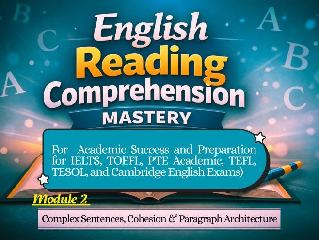 Advanced English Reading Mastery Module 2 – Complex Sentences, Cohesion & Paragraph Structure