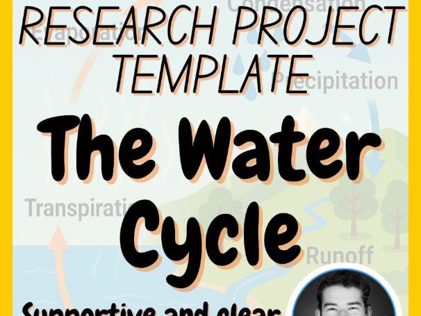 The Water Cycle | Earth Science Research Project Template | Digital + Print