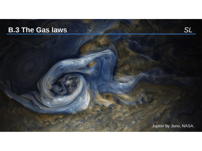 IB physics: B.3 - The Gas Laws