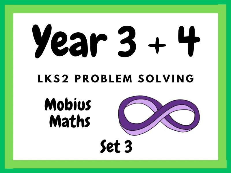 Year 3 & Year 4 Maths Problem Solving PowerPoint | Set 3