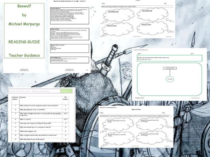 Beowulf by Michael Morpurgo Reading Guide and resources