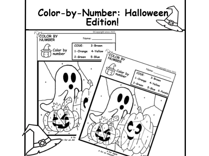 Color-by-Number: Halloween Edition!